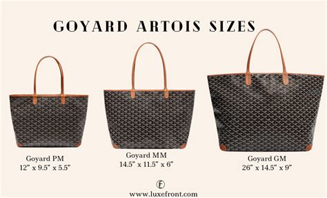 difference between pm and gm goyard|Goyard st louis size comparison.